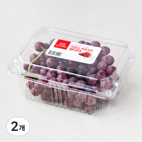 만나다 미국산 씨없는 적포도, 450g, 2개