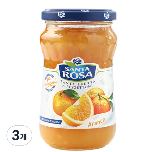 산타로사 오렌지마말레이드잼, 350g, 3개