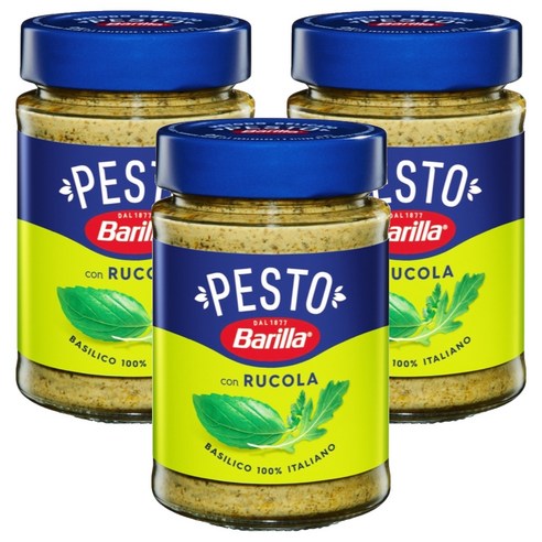 바릴라 바실리코 루콜라 페스토 소스, 3개, 190g