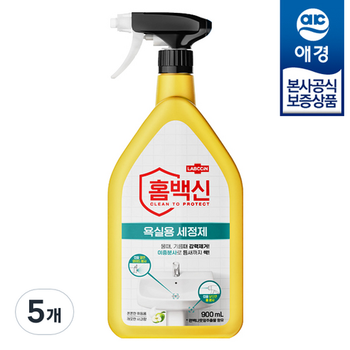랩신 홈백신 욕실용 세정제, 900ml, 5개