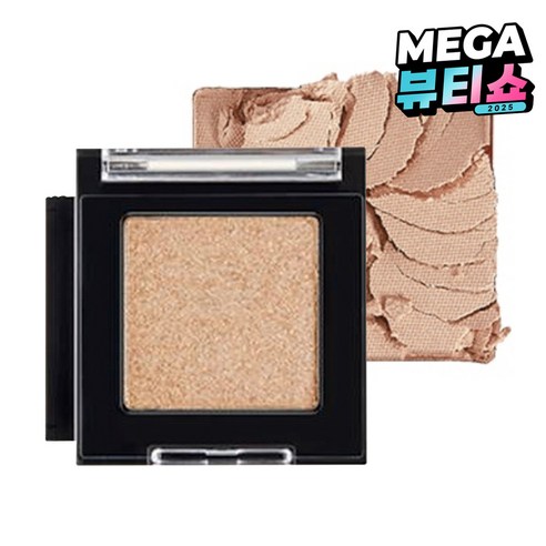 더페이스샵 모노 큐브 아이섀도우 글리터 1.8g, BE02 디어베이지, 1개