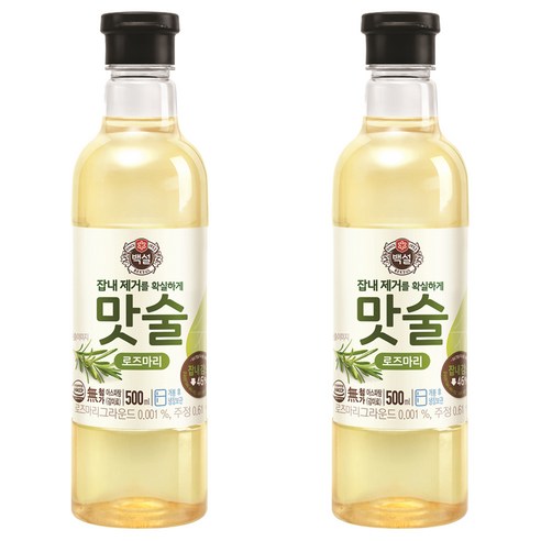백설 맛술 로즈마리, 500ml, 2개