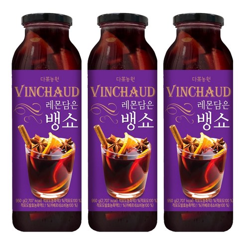 다농원 레몬담은 뱅쇼, 950g, 1개입, 3개