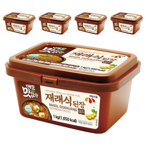 매일식품 매일 맛있는 재래식 된장, 1kg, 5개