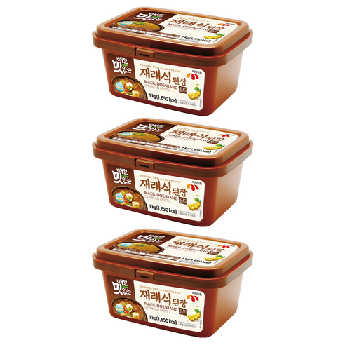 매일식품 매일 맛있는 재래식 된장, 1kg, 3개