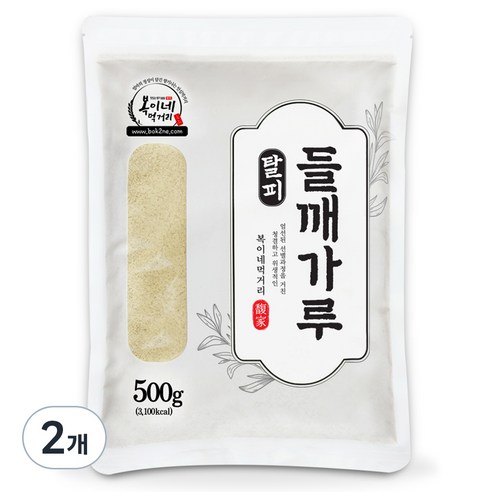 복이네먹거리 탈피 들깨가루, 500g, 2개