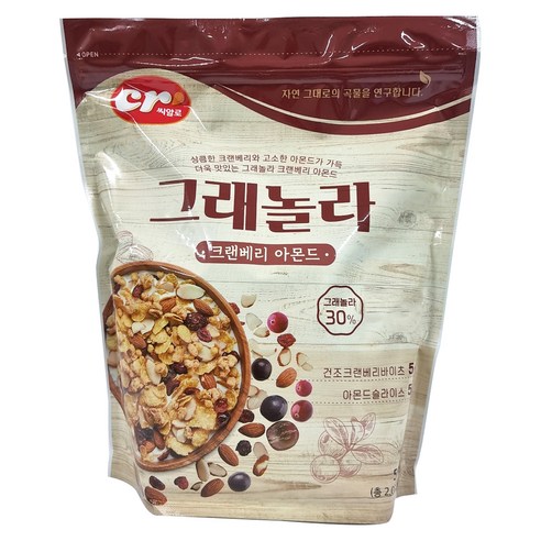 씨알로 그래놀라 크랜베리 아몬드  1개, 500g