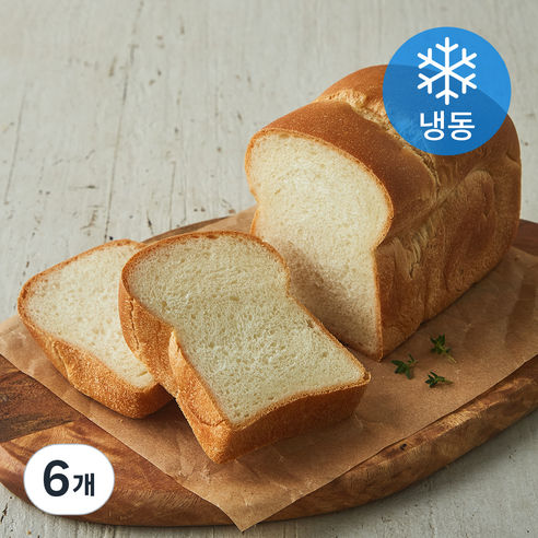 우드앤브릭 미니우유식빵 (냉동), 230g, 1개입, 6개