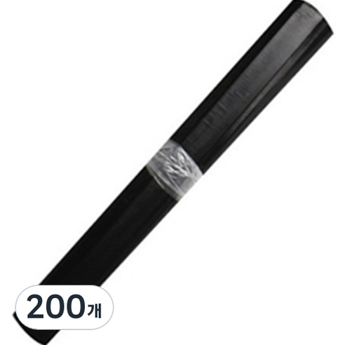 월드크린 분리수거 평판 비닐봉투 검정, 30L, 200개