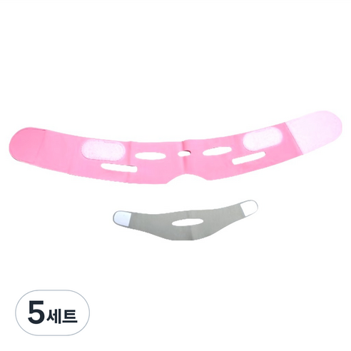 위저스 입벌림 방지 밴드 본품 + 사이드 밴드 세트 핑크, 5세트