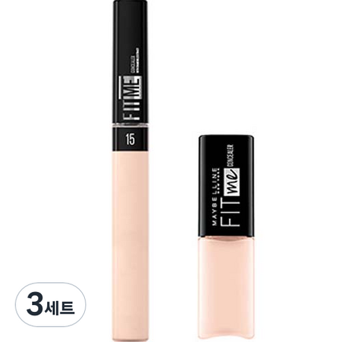 메이블린 핏미 컨실러 6.8ml + 미니 컨실러 2.8ml 세트, 15 페어(컨실러), 10 라이트(미니컨실러), 3세트