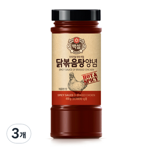 백설 닭볶음탕 양념, 490g, 3개