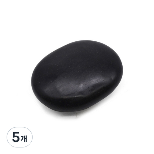 라이프포인트 원형 블랙스톤 괄사 지압 마사지기, 5개, 9x7