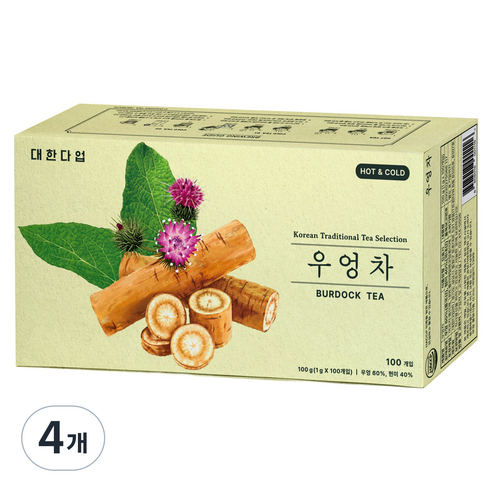 대한다업 우엉차, 1g, 4개, 100개입