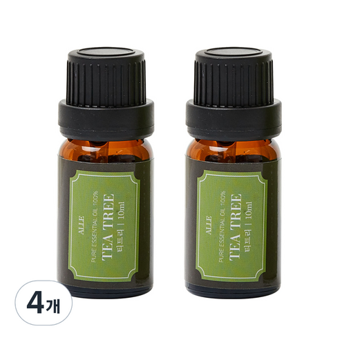 알레 비건 아로마 에센셜 오일 티트리, 10ml, 4개