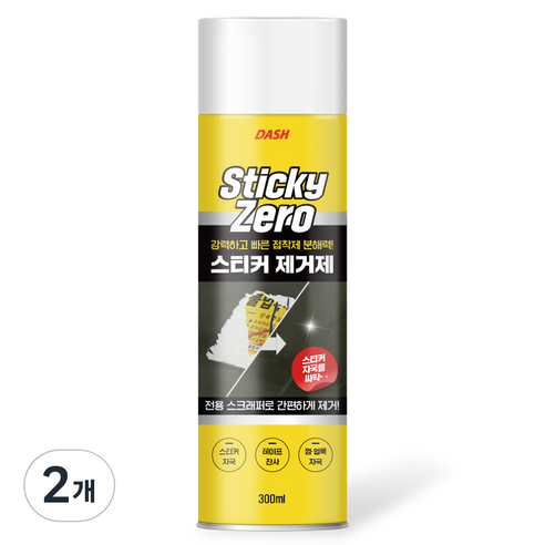 대쉬 스티키 제로 스티커 제거제 300ml, 2개