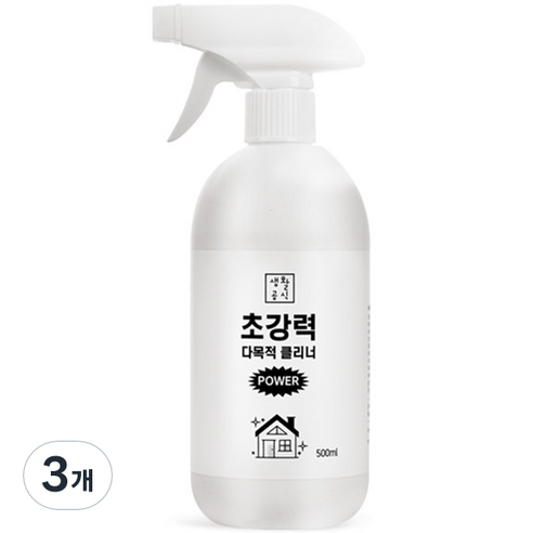 생활공식 초강력 다목적 세정 클리너, 500ml, 3개
