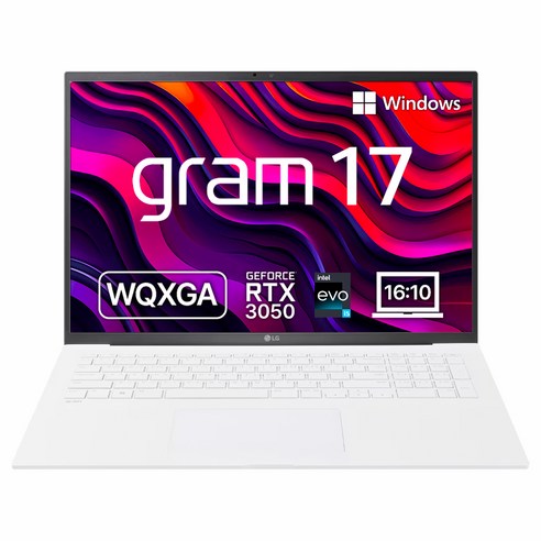 LG 2023 그램17 RTX3050 코어i5 인텔 13세대 지포스 RTX 3050, 스노우 화이트, 256GB, 16GB, WIN11 Home, 17Z90R-EA50K
