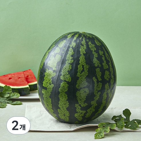 한반도 당도선별 수박, 6kg 미만, 2개