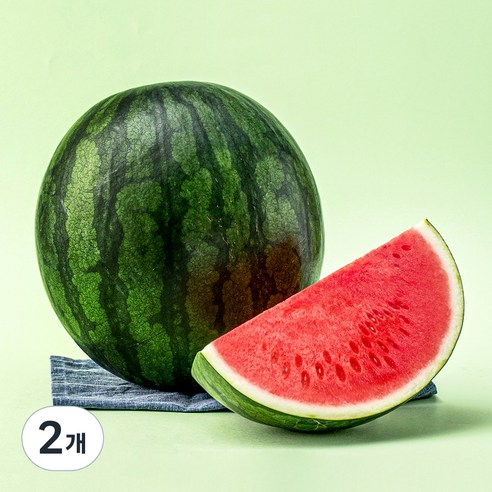 씨적은 11brix 수박, 8kg 미만, 2개