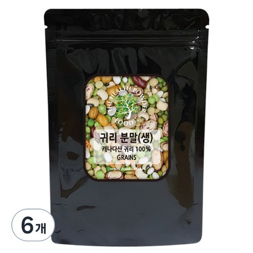 귀리 분말 생, 500g, 6개