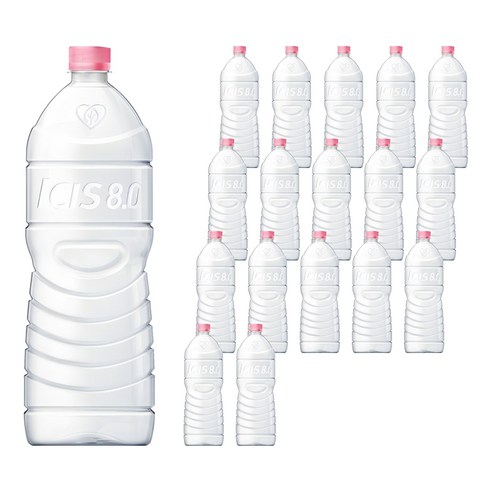 아이시스 8.0 ECO 생수 무라벨, 2L, 18개
