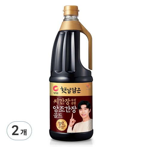 햇살담은 씨간장 숙성 양조간장 골드, 1.7L, 2개