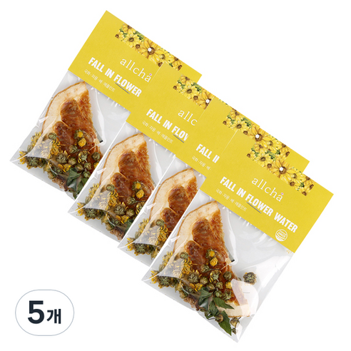 올차 국화 플라워 워터 꽃차, 3g, 4개입, 5개