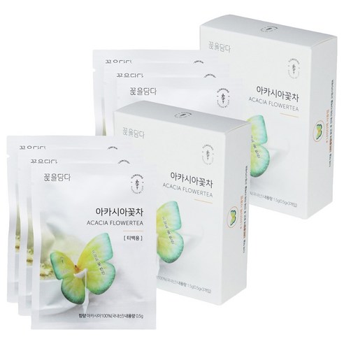 꽃을담다 나비티백 아카시아꽃차, 500mg, 3개입, 2개