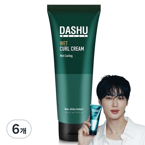 다슈 데일리 웨트 헤어 컬크림, 150ml, 6개