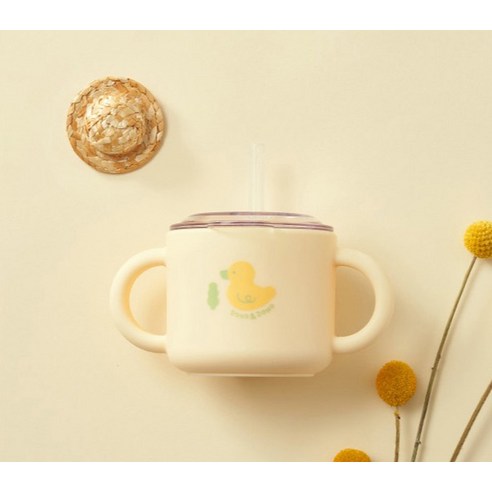 안전하고 편리한 도노도노 맘마존 실리콘 빨대컵, 우리 아이 첫 컵 성공!