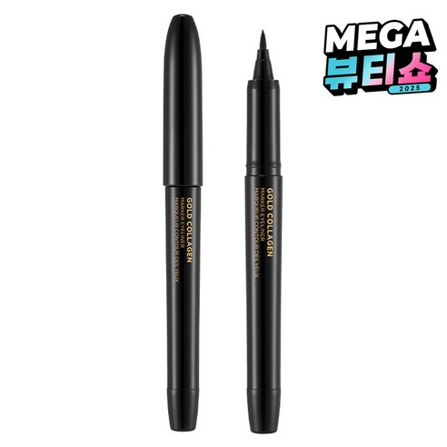 더페이스샵 골드 콜라겐 마커펜 아이라이너 1ml, 1개, 01 블랙