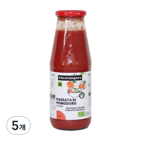 유기농 파사타 포모도리, 690g, 5개