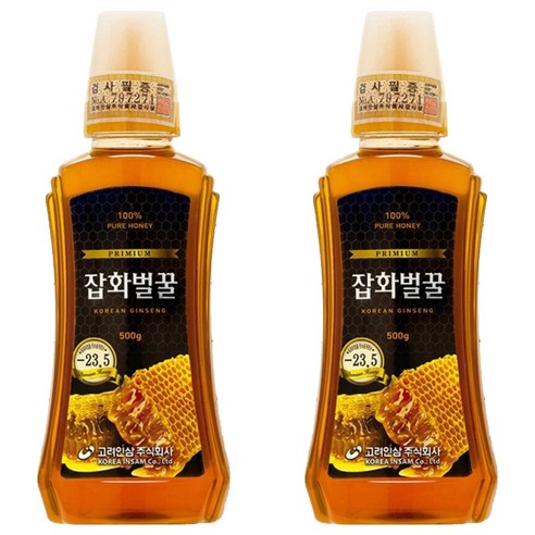 고려인삼 잡화벌꿀, 500g, 2개