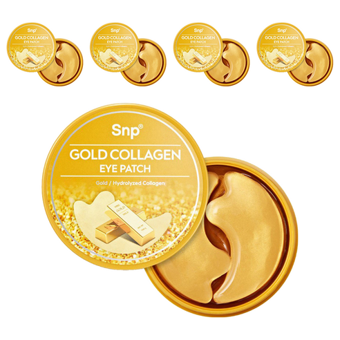 에스엔피 골드 콜라겐 아이 패치, 60개입, 5개