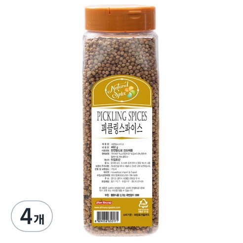 내츄럴스파이스 피클링 스파이스, 450g, 4개