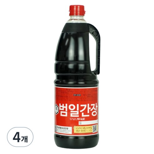 범일 간장, 4개, 1.7L