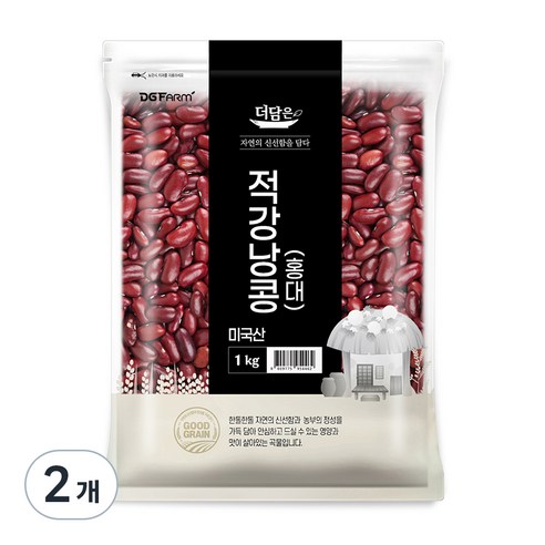 더담은 적강낭콩 홍대, 1kg, 2개