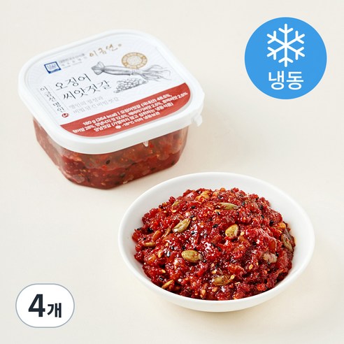 이금선명인 오징어 씨앗젓갈 (냉동), 180g, 4개