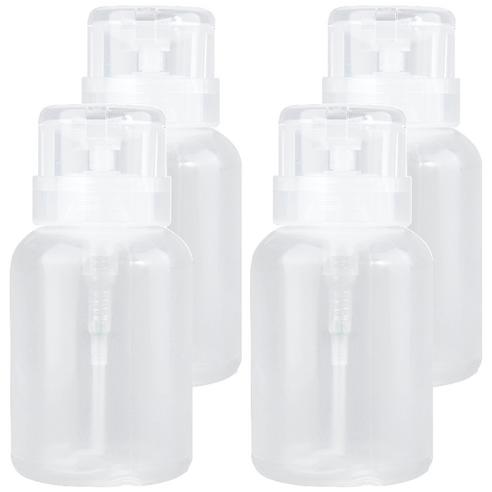 네일 디스펜서 리무버 공병 220ml, 4개, 투명