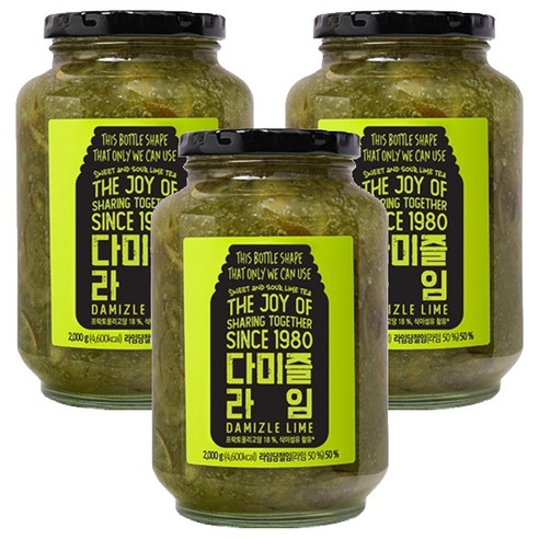 다미즐 라임 과일청, 2kg, 3개