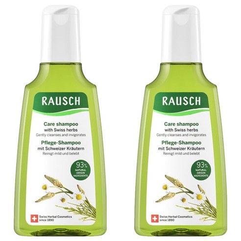 라우쉬 스위스 허벌 케어 샴푸 200ml, 2개