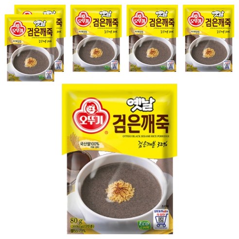 오뚜기 옛날 검은깨죽, 80g, 6개