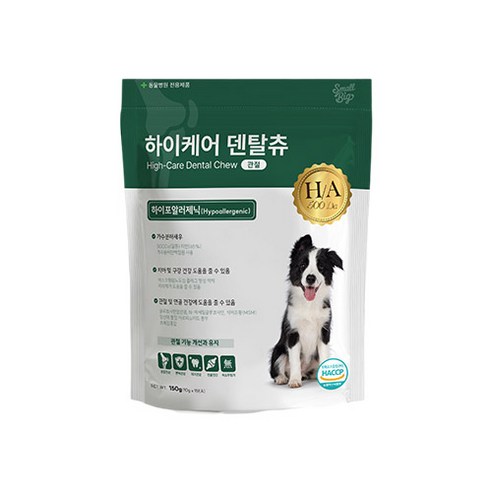 스몰빅 강아지 하이케어 초저분자 저알러지 덴탈껌, 150g, 1개, 관절