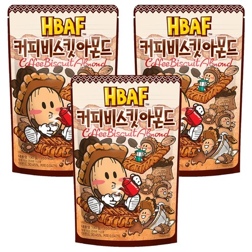 바프 커피비스킷 아몬드, 3개