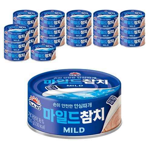사조참치 마일드, 150g, 20개