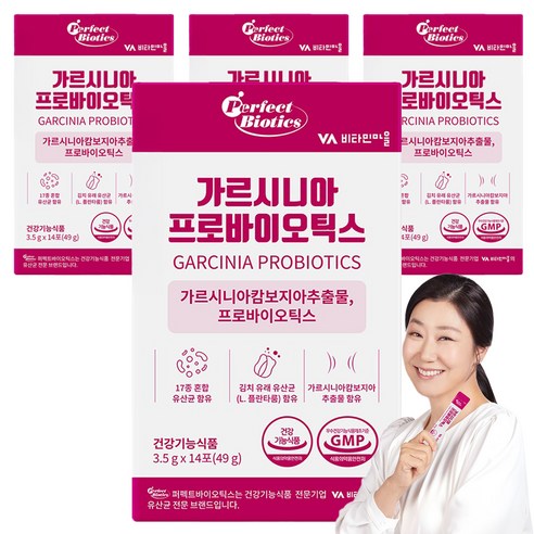 퍼펙트바이오틱스 가르시니아 프로바이오틱스 14p, 49g, 4개