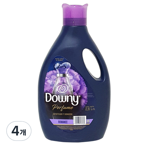 다우니 스위트드림 로망스 섬유유연제 본품, 2.6L, 4개