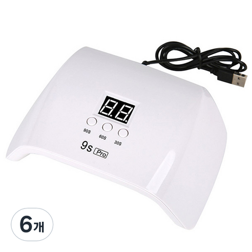 네일 젤램프 120W FuN Lamp - 02, 화이트, 6개