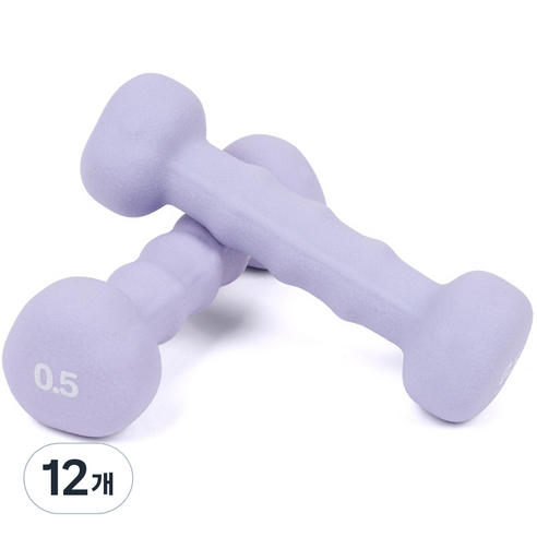 코멧 논슬립 삼각 아령, 0.5kg, 12개